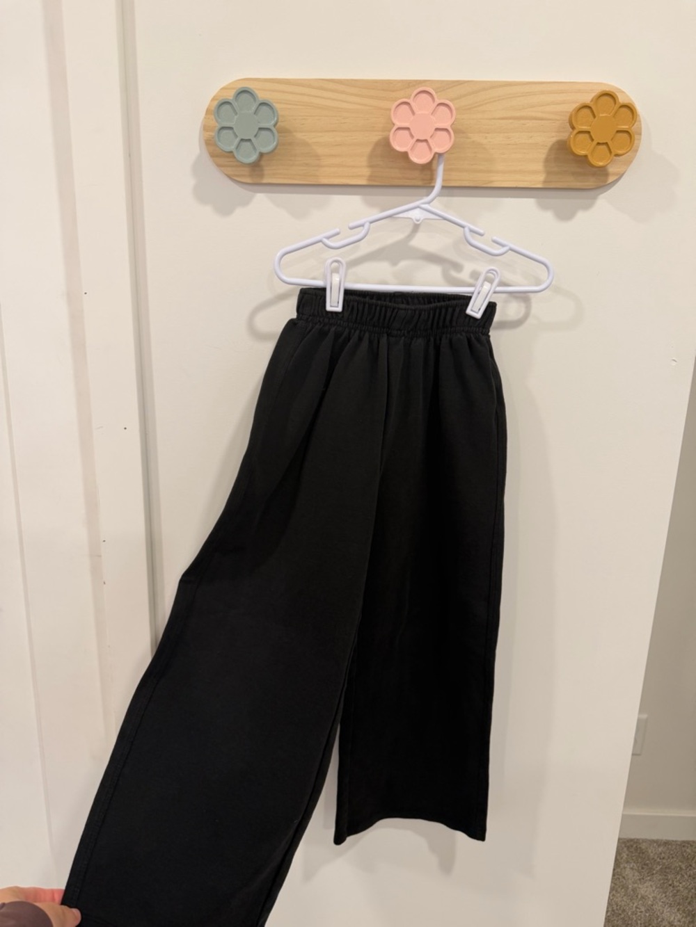 Zara Kids Black Wide-Leg Joggers